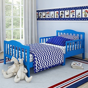 Кровать для дошкольников Candy размер 150 х 70 см, синяя (Shapito, GB 2015K-B_Blue)